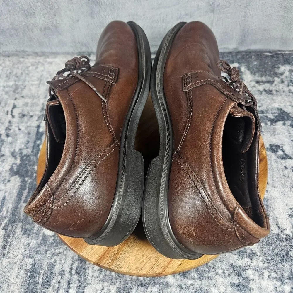 SAS Ambassador Dress Shoes Mens 12 Wide Brown Oxford Lace Up Casual Comfort